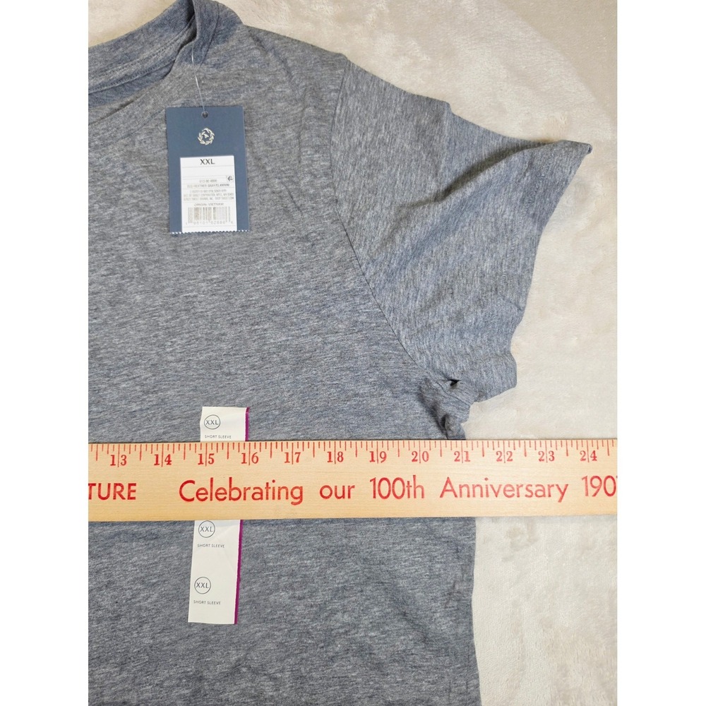 Universal Thread Womens XXL Shrunken Tee Heather Gray Cropped Boxy Short Sleeve - Picture 5 of 6
